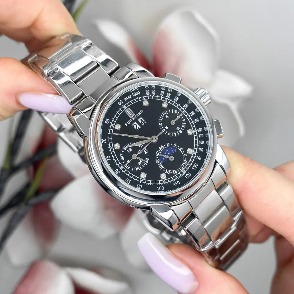 Forsining 6918 Silver-Black, фото 2