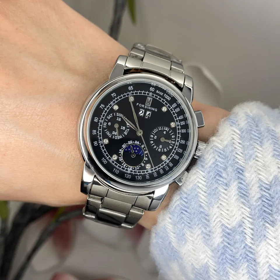 Forsining 6918 Silver-Black, фото 6