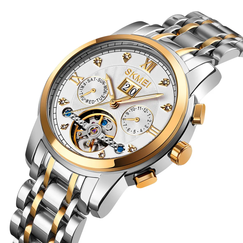 Skmei M029TGDSI Gold-Silver-Silver, фото 2