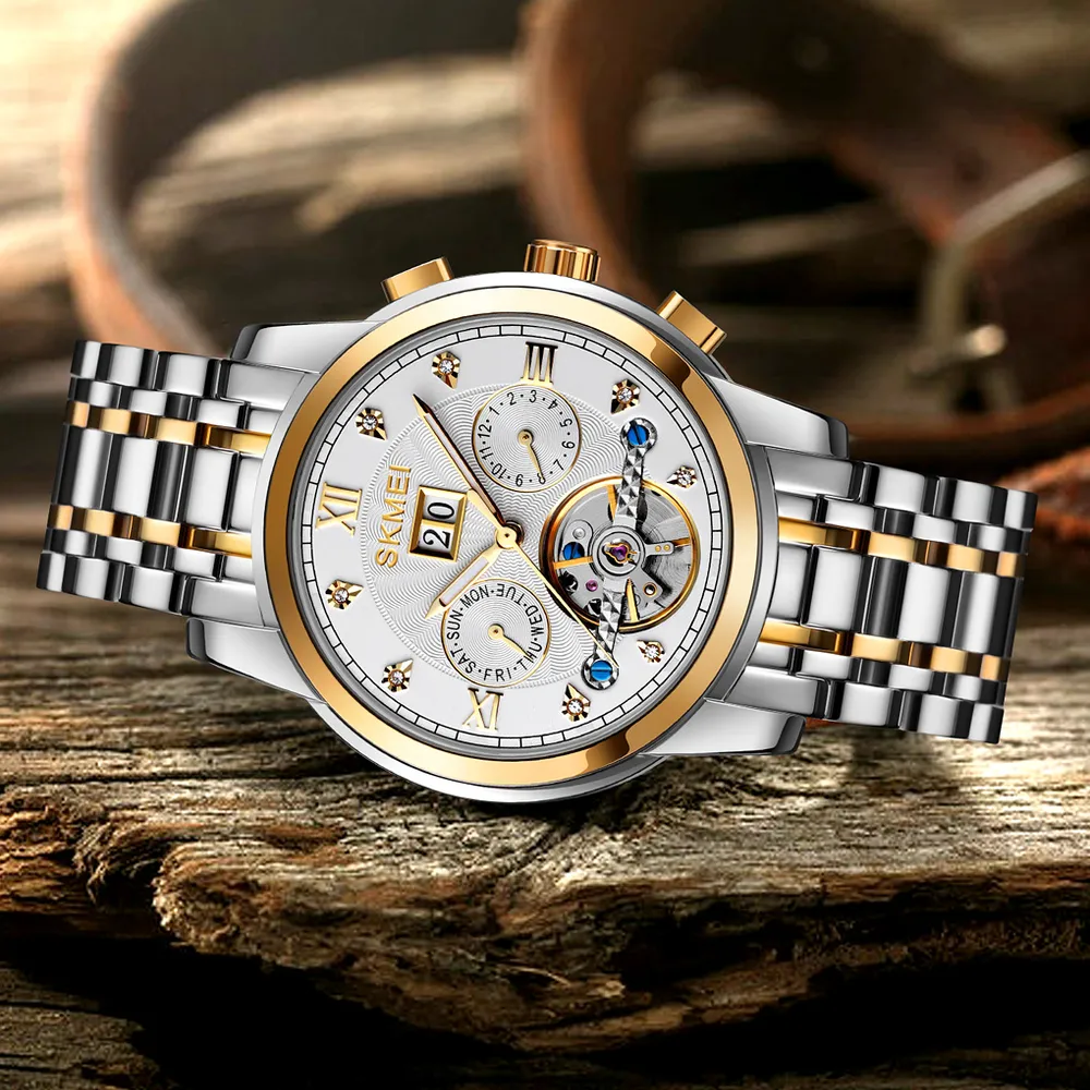 Skmei M029TGDSI Gold-Silver-Silver, фото 3