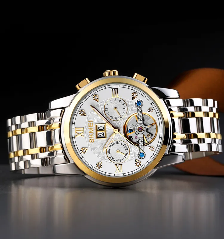 Skmei M029TGDSI Gold-Silver-Silver, фото 4