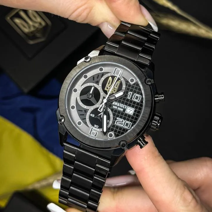 Awarder 016 Тризуб золото Black-Black Steel, фото 2
