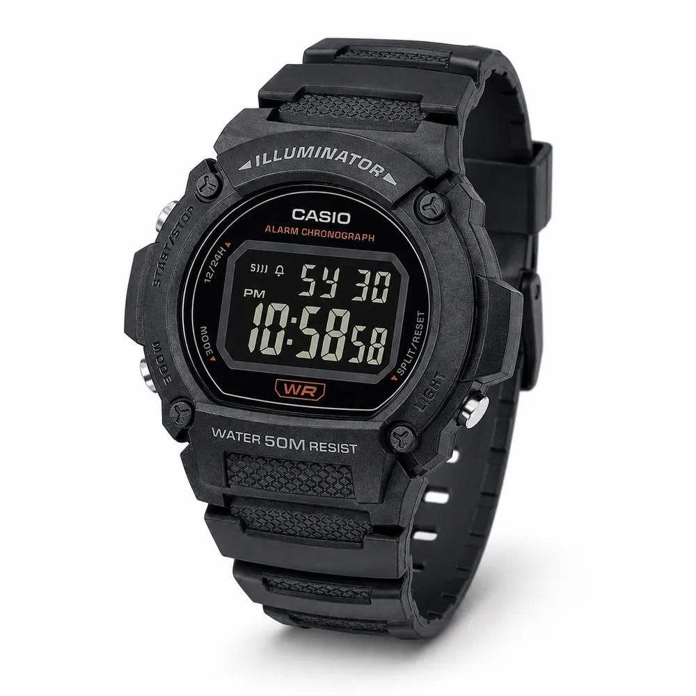 Casio W-219H-8B спортивний електронний