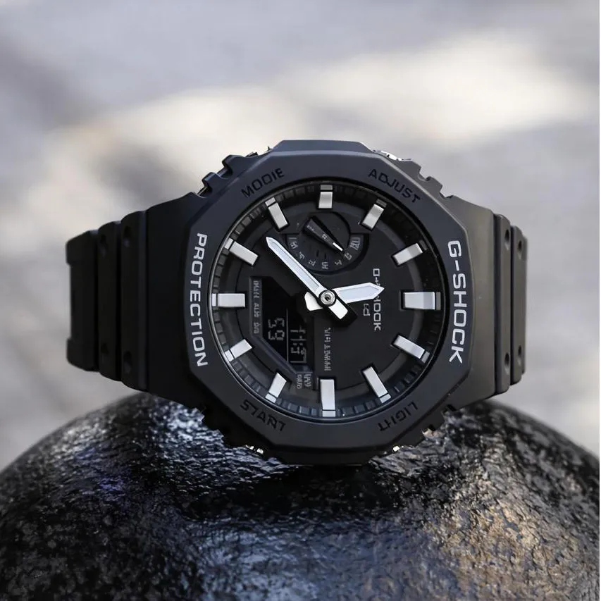 Casio G-SHOCK GA-2100-1A Carbon Core Guard спортивний протиударний, фото 5