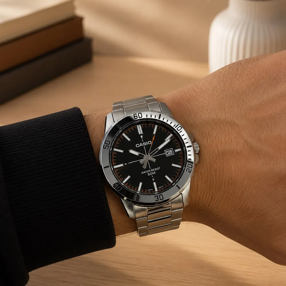 Casio MTP-VD01D-1E2 класичний сталевий, фото 6