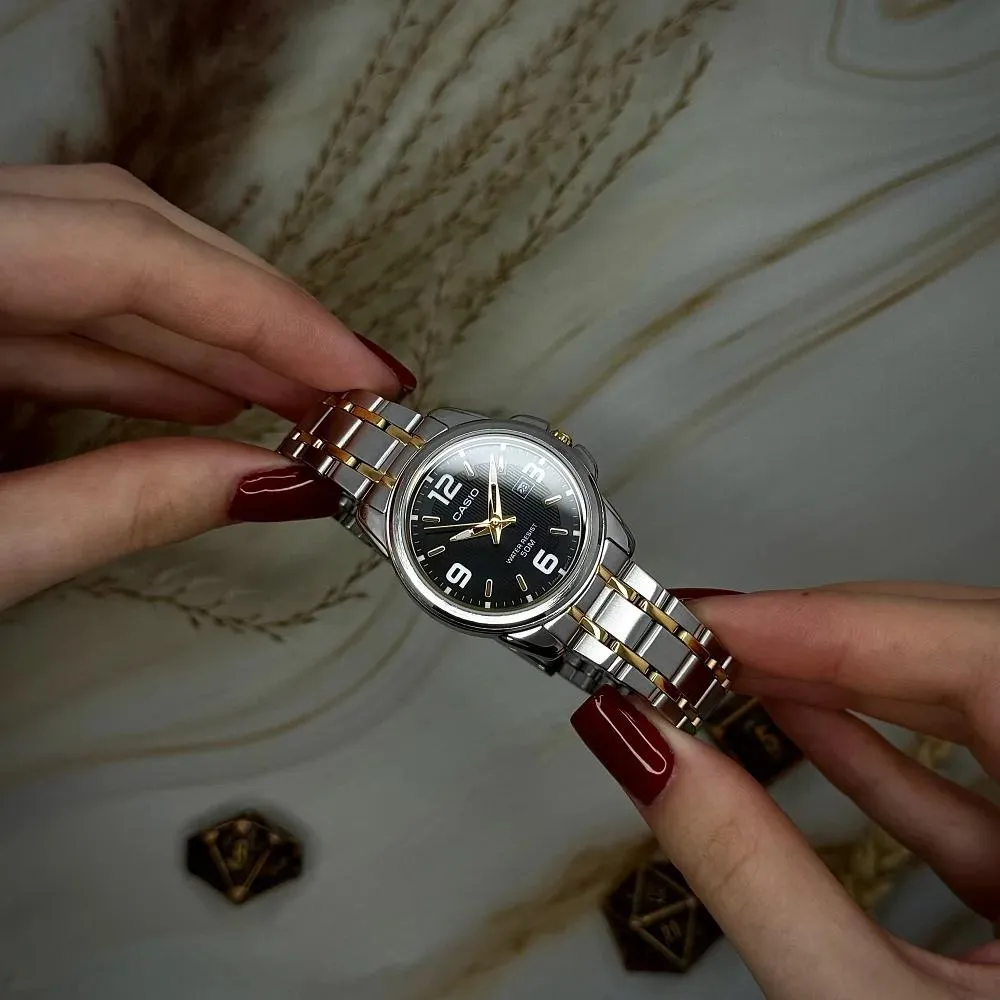 Casio LTP-1314SG-1A класичний сталевий браслет, фото 3