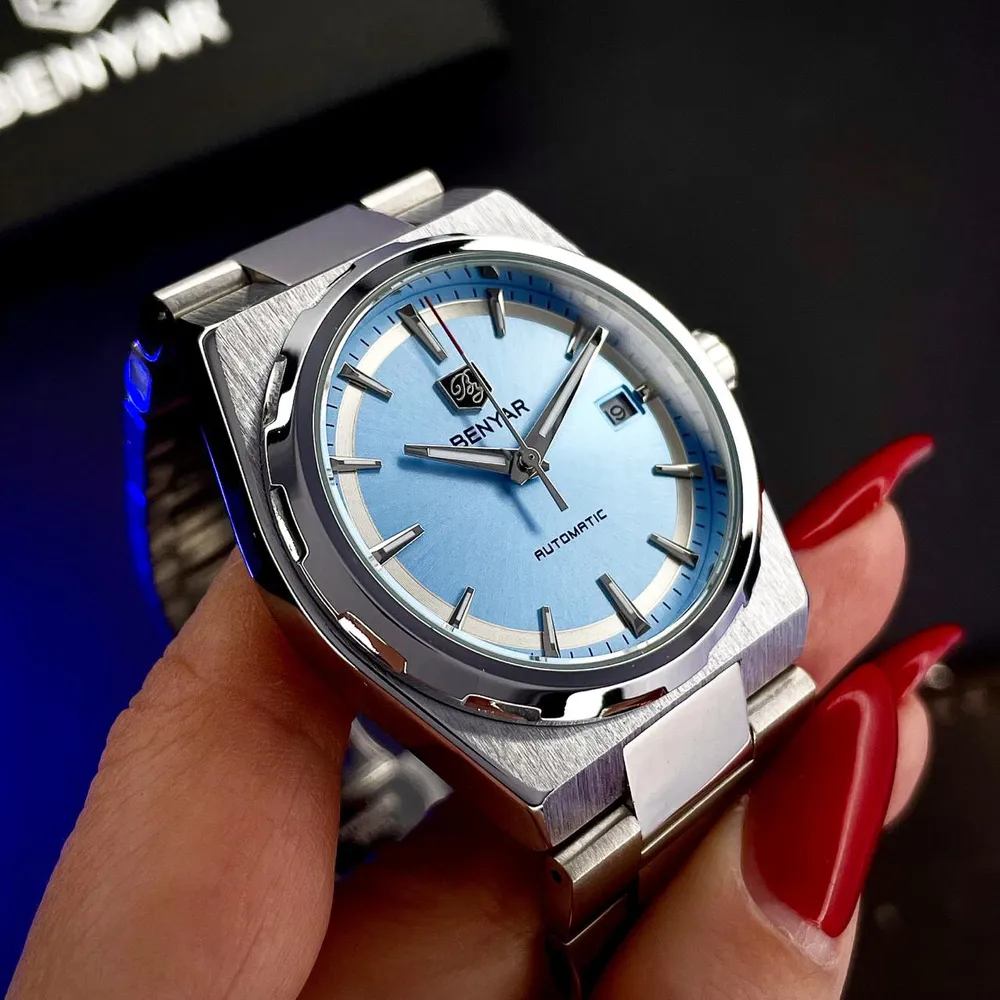 Benyar BY-5203 Silver-Ligh Blue, фото 2
