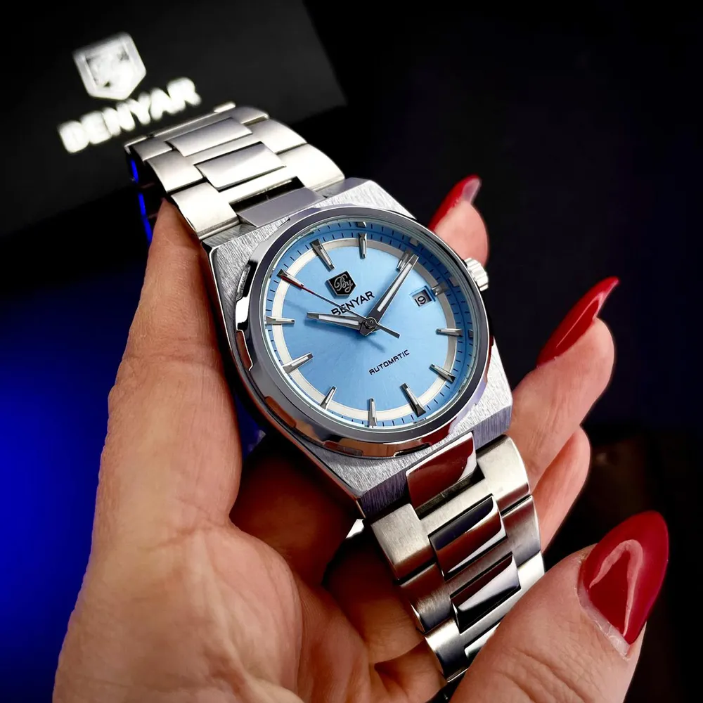 Benyar BY-5203 Silver-Ligh Blue, фото 3