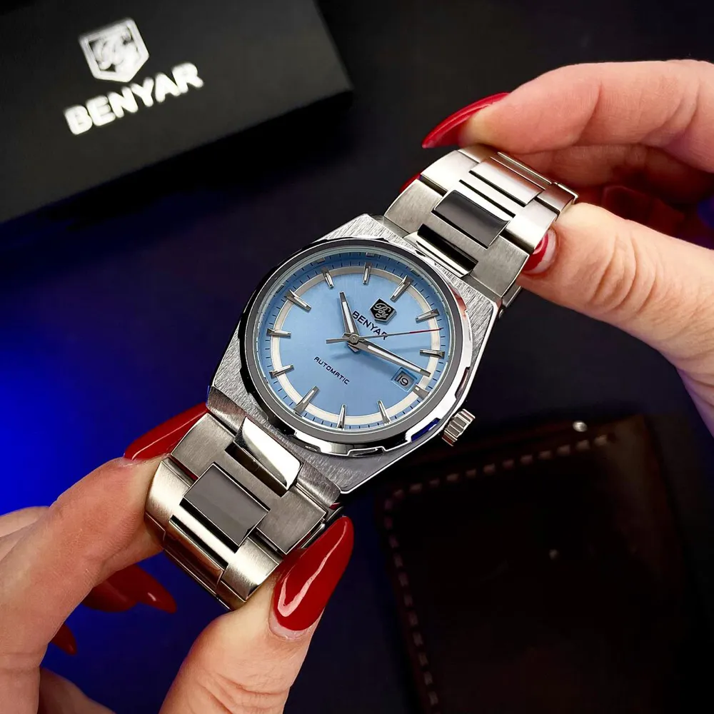 Benyar BY-5203 Silver-Ligh Blue, фото 4