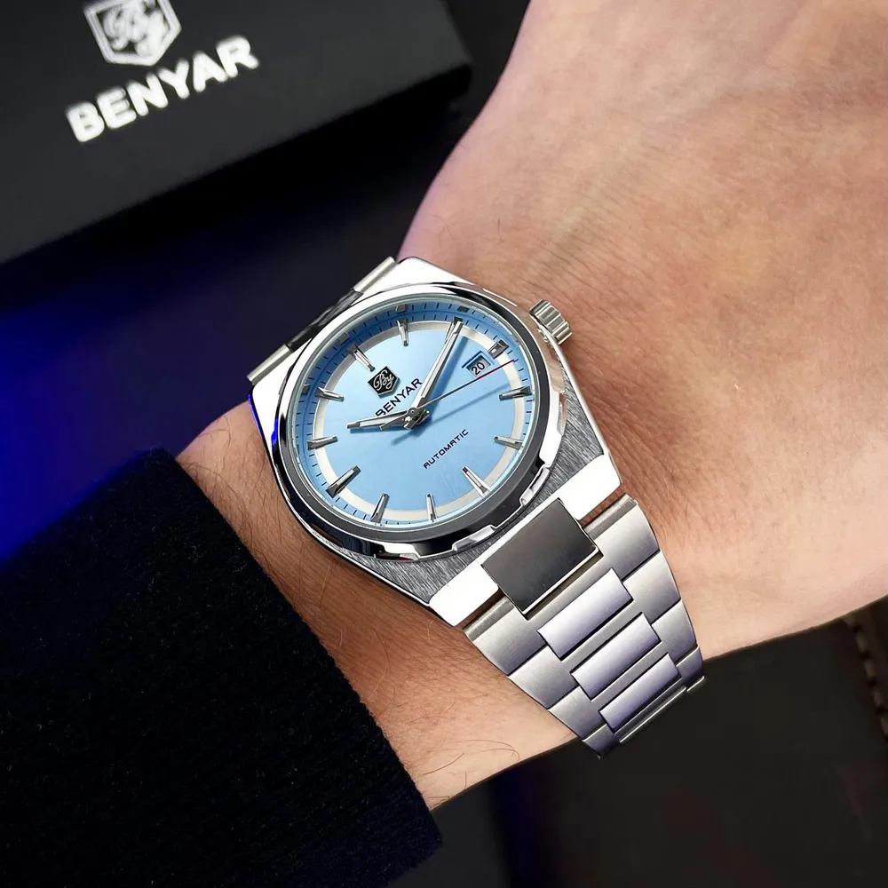 Benyar BY-5203 Silver-Ligh Blue, фото 7