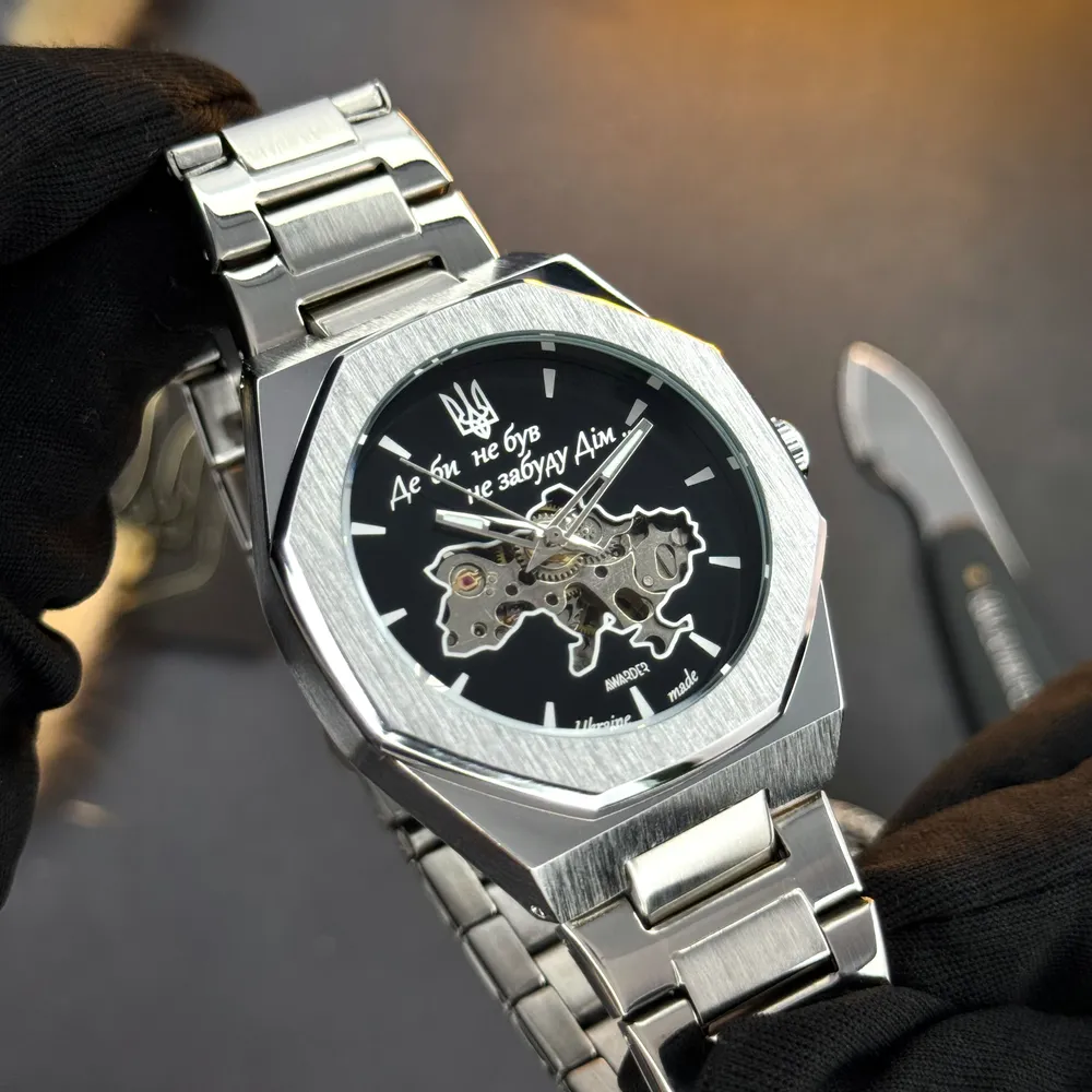 Awarder Octagon 026 Де би не був Silver-Black механіка, фото 8