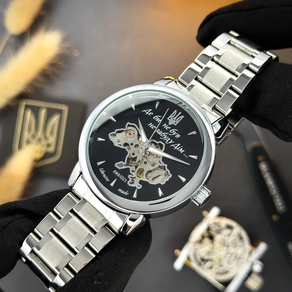 Awarder 022-3D Де би не був Silver-Black Steel Automatics механіка, фото 6