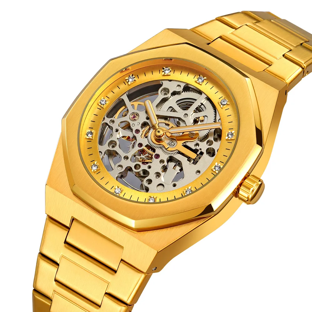 Skmei M034SGD Gold Steel, фото 2