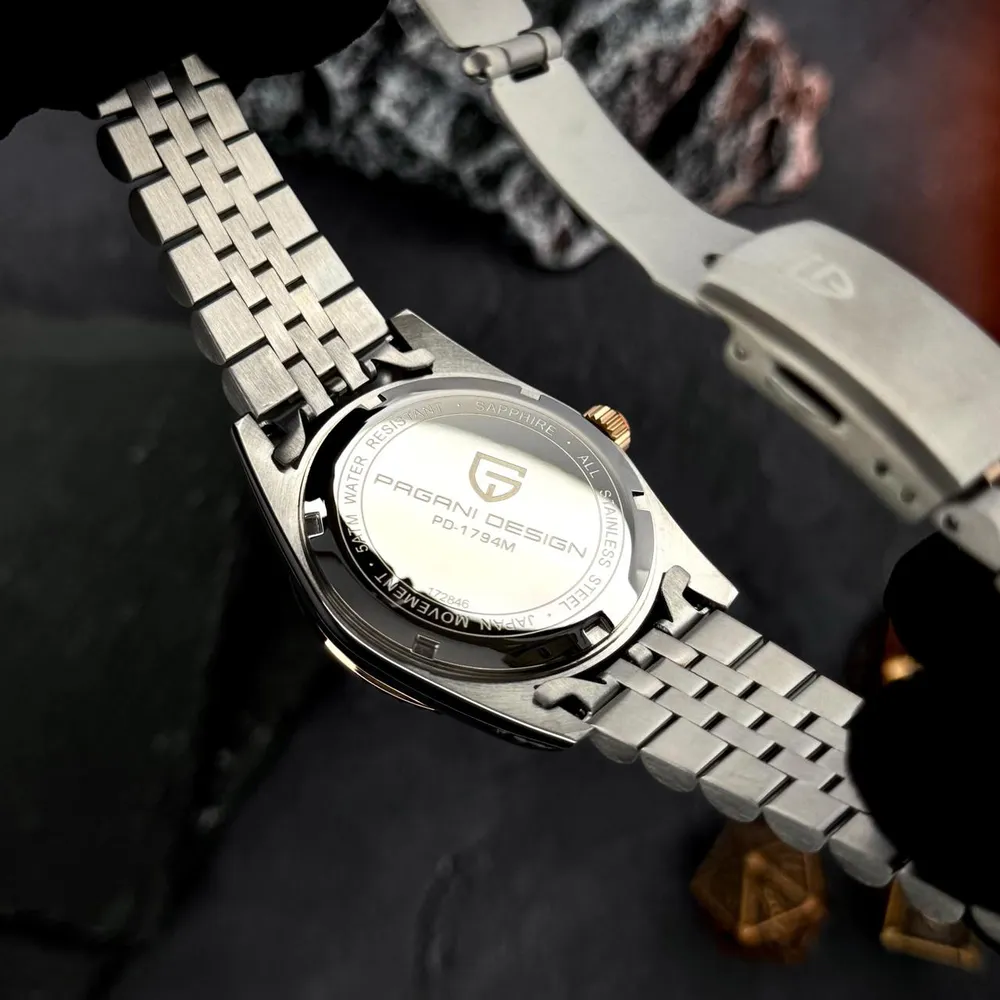 Pagani Design PD-1794M Silver-Rose Gold-Black, фото 7