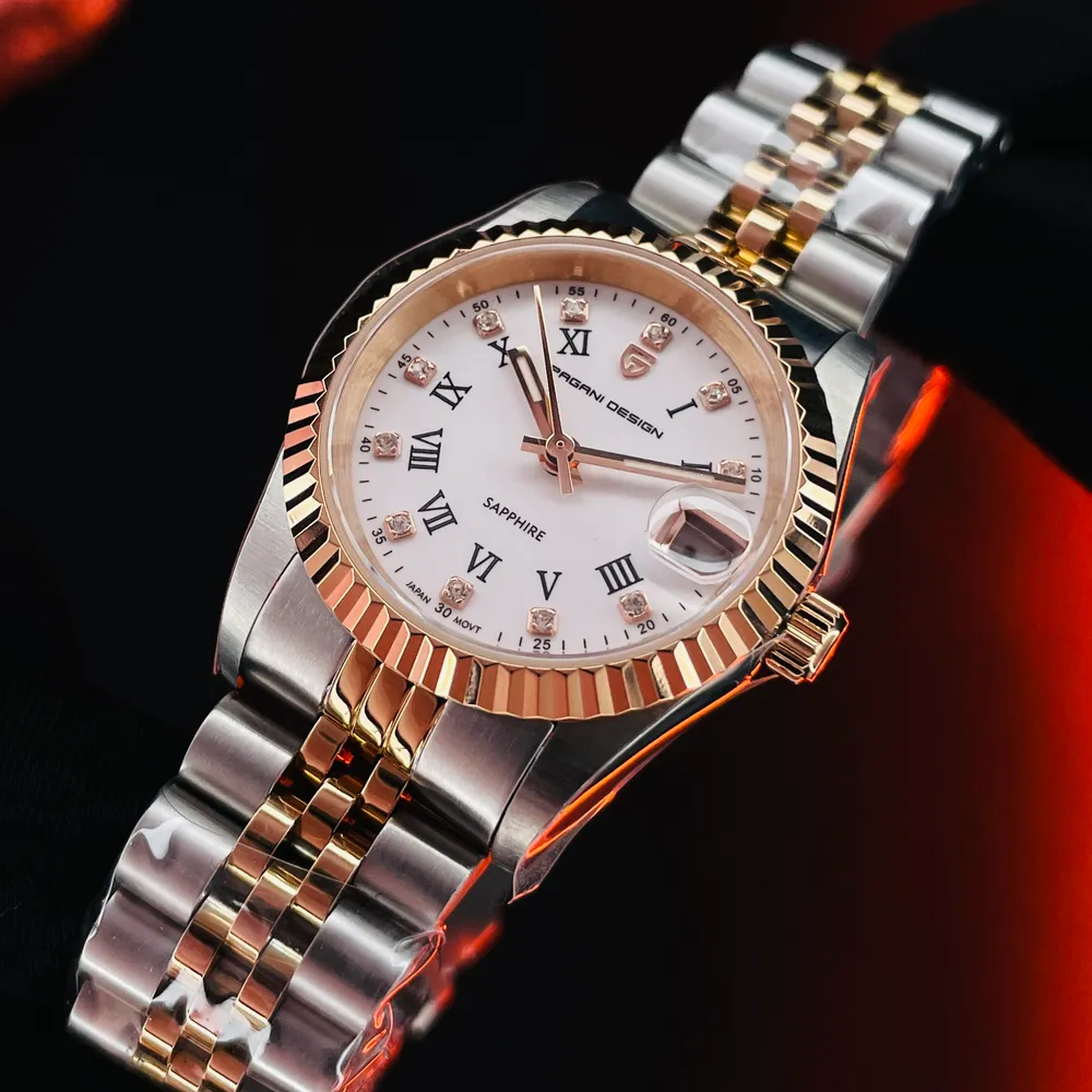 Pagani Design PD-1794L Silver-Rose Gold-White, фото 2