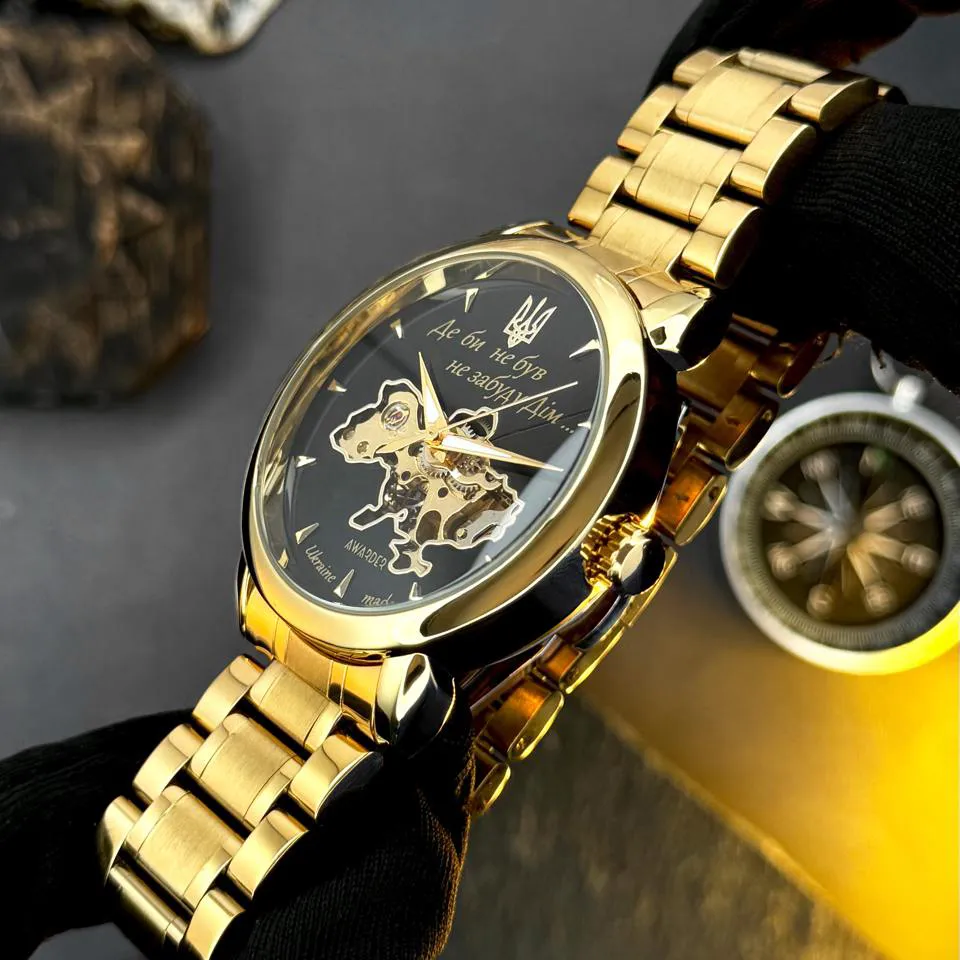 Awarder 022-3D Не Забуду Дім Gold-Black Steel, фото 4