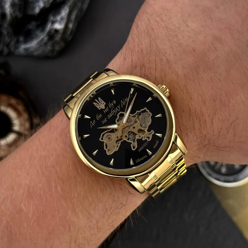 Awarder 022-3D Не Забуду Дім Gold-Black Steel, фото 5