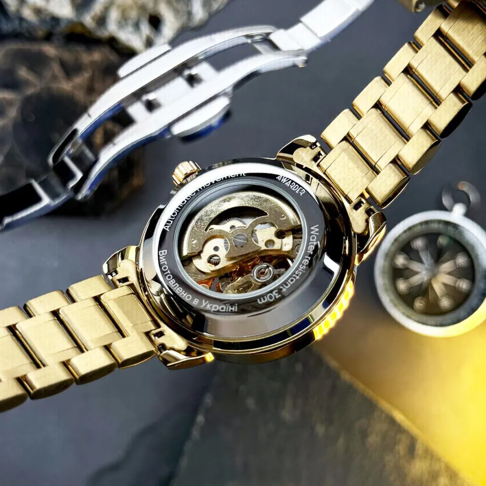 Awarder 022-3D Не Забуду Дім Gold-Black Steel, фото 6