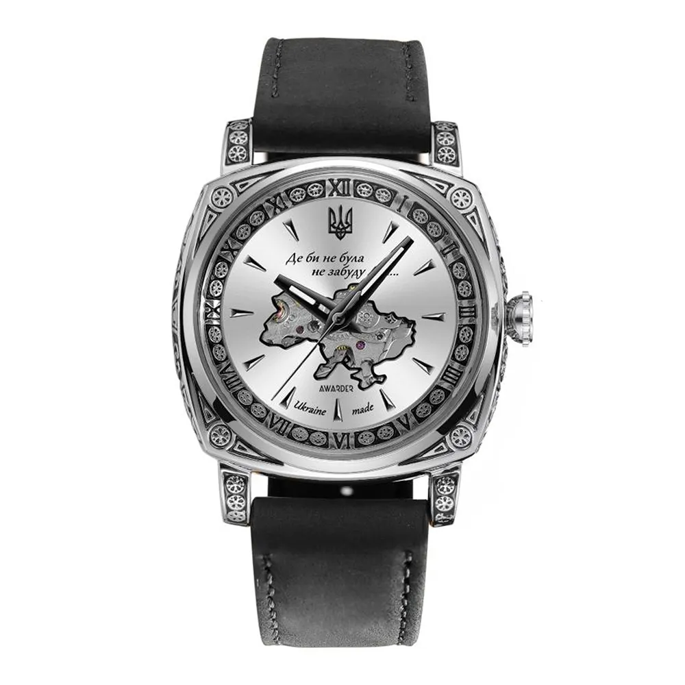 Awarder 021-3D Де би не була Silver-White-Black Leather