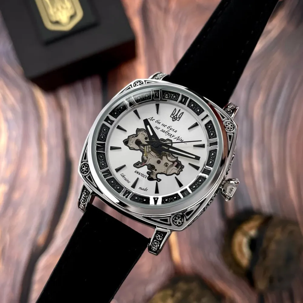 Awarder 021-3D Де би не була Silver-White-Black Leather, фото 2
