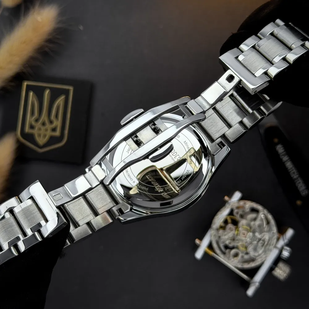Awarder наручний Awarder 023 Silver-Black Тризуб Срібло, фото 8