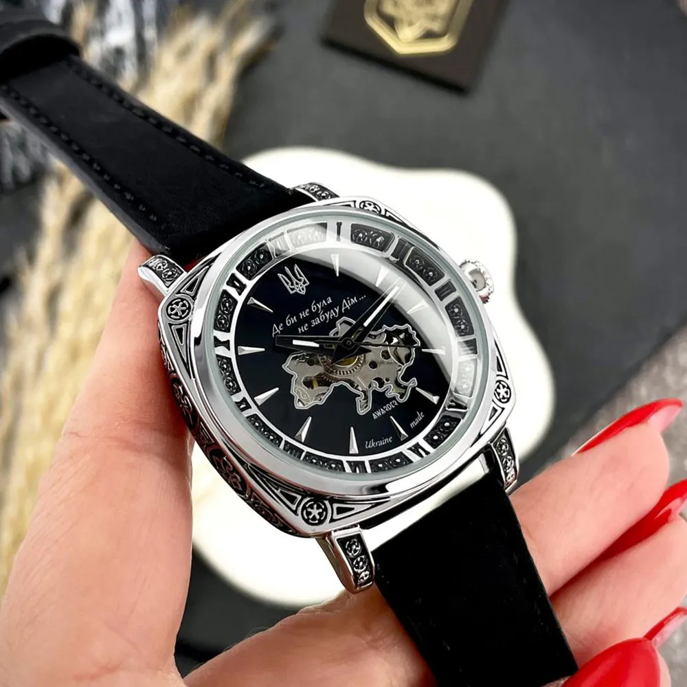 Awarder 021-3D Де би не була Silver-Black-Black Leather, фото 4