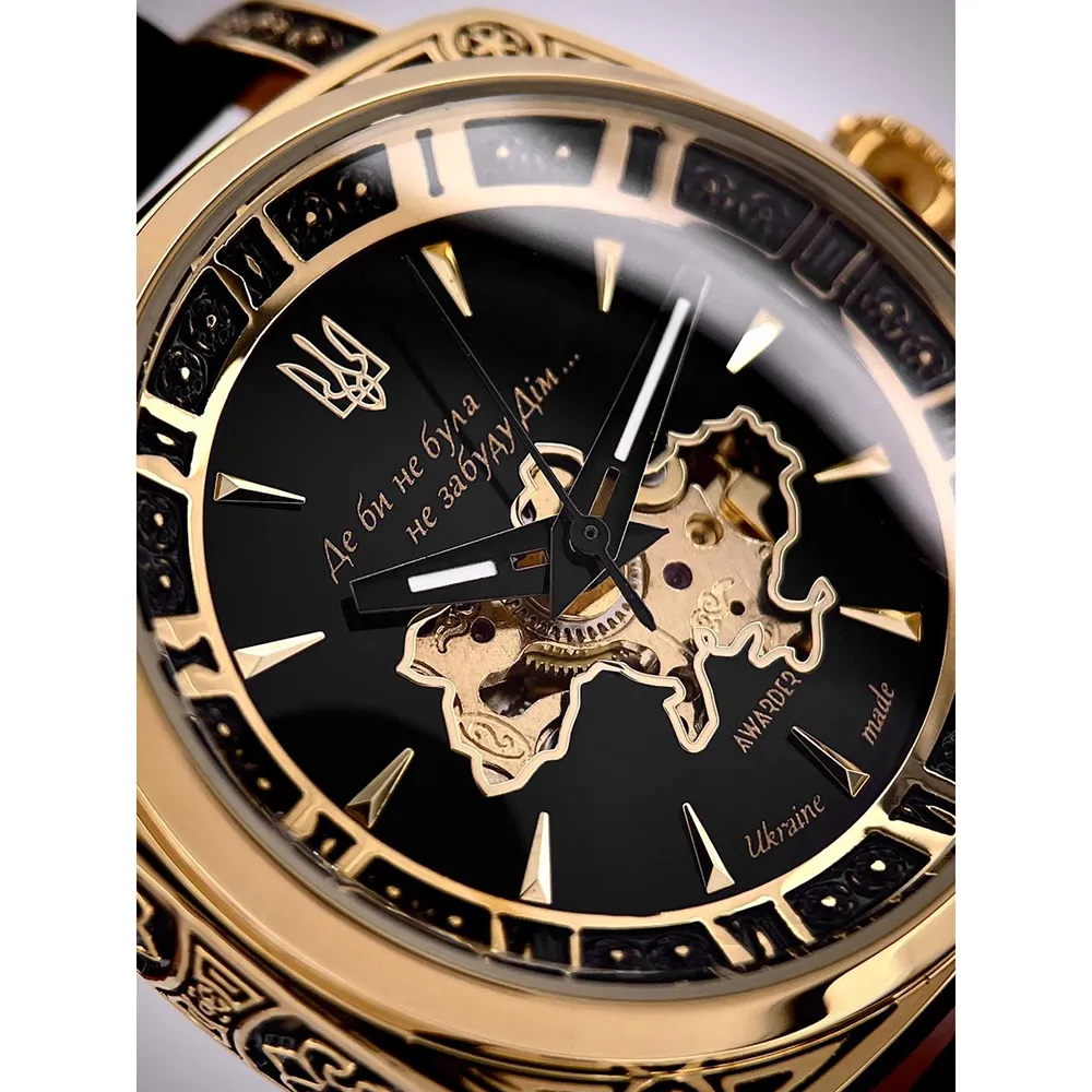 Awarder 021-3D Де би не була Gold-Black-Black Leather, фото 6