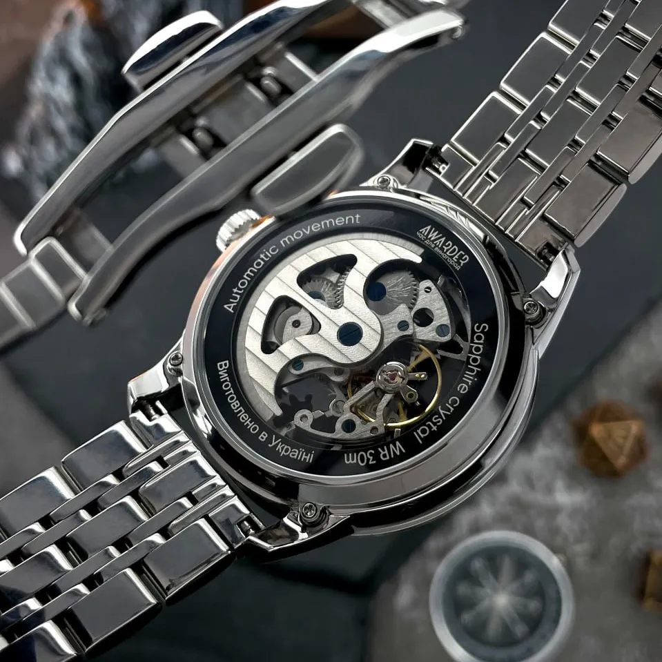 Awarder 043 Де би не був Silver-Black Steel Automatic, фото 3