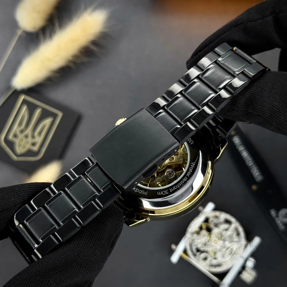 Awarder 022-3D Black-Gold Automatics Steel Не Забуду Дім, фото 5
