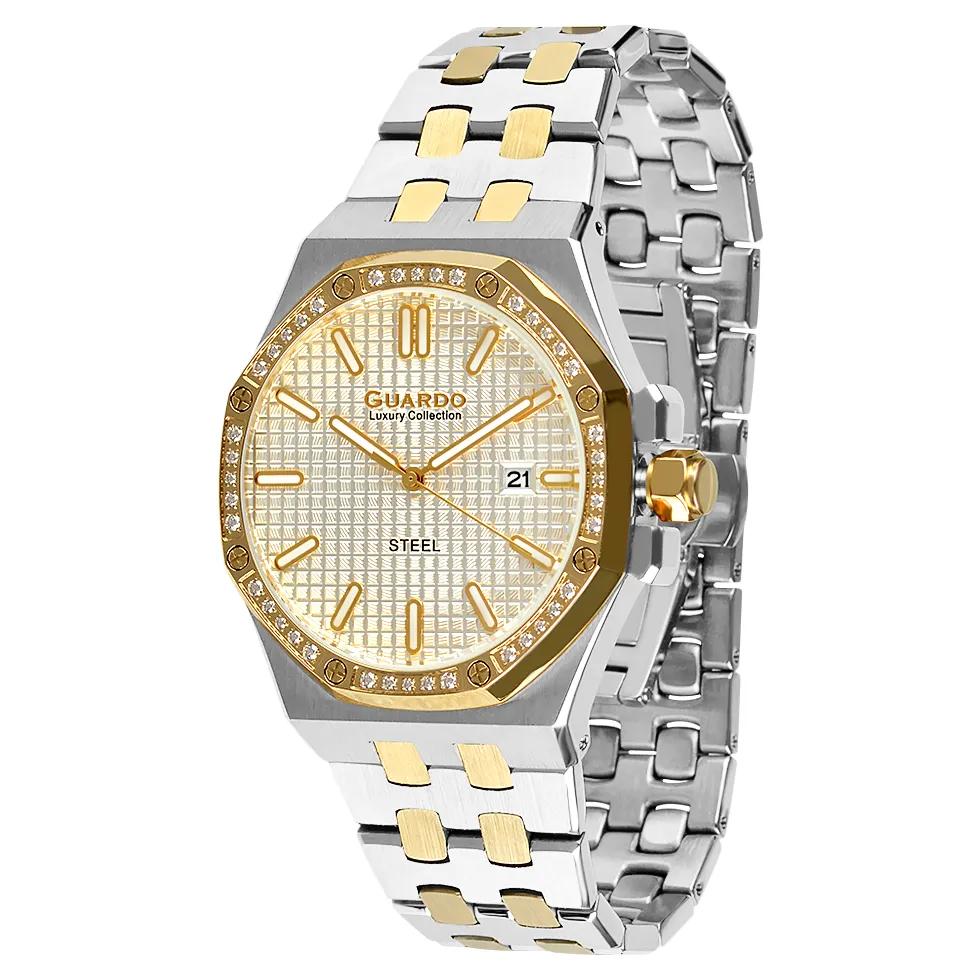 Guardo Чоловічий наручний годинник Guardo S03009-4