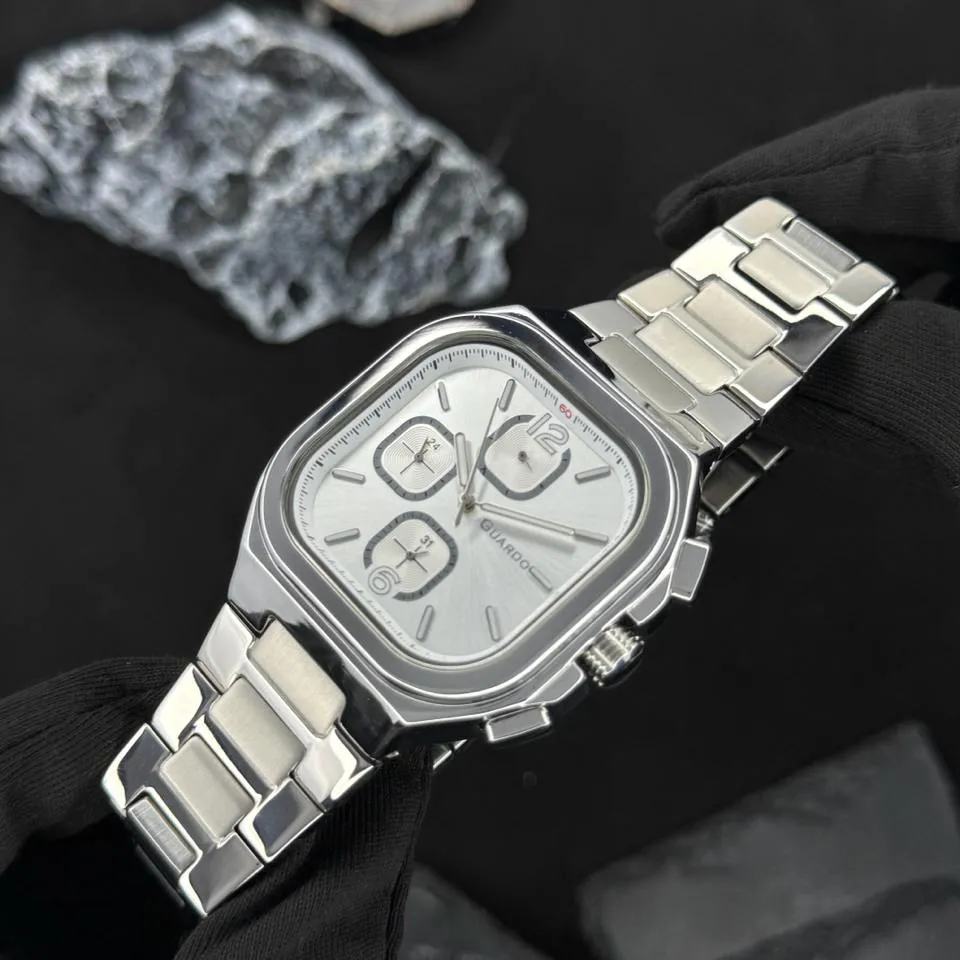Guardo Чоловічий наручний годинник Guardo 012694-1 Silver, фото 3