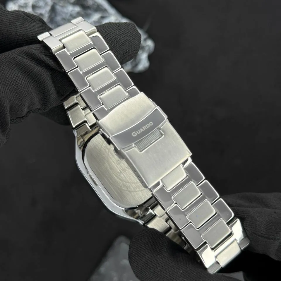 Guardo Чоловічий наручний годинник Guardo 012694-1 Silver, фото 5