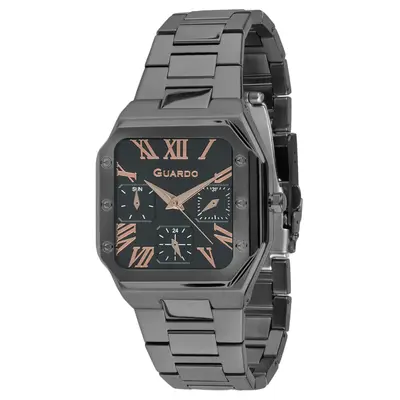 Guardo Жіночий наручний годинник Guardo 012727-4 L чорний, кварцовий