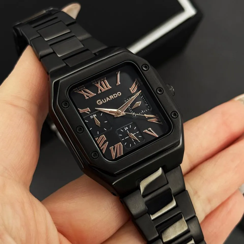 Guardo Жіночий наручний годинник Guardo 012727-4 L чорний, кварцовий, фото 2