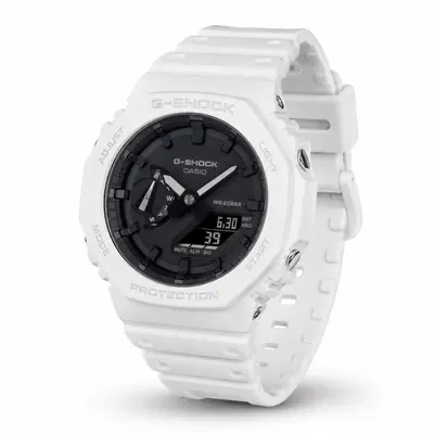 Casio G-SHOCK GA-2100-7A білий спортивний