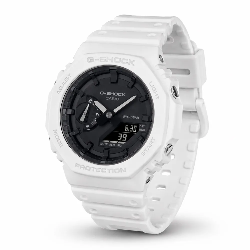 Casio G-SHOCK GA-2100-7A білий спортивний