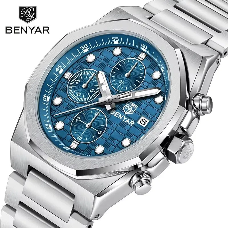 Benyar BY-5216 Silver-Blue, фото 4