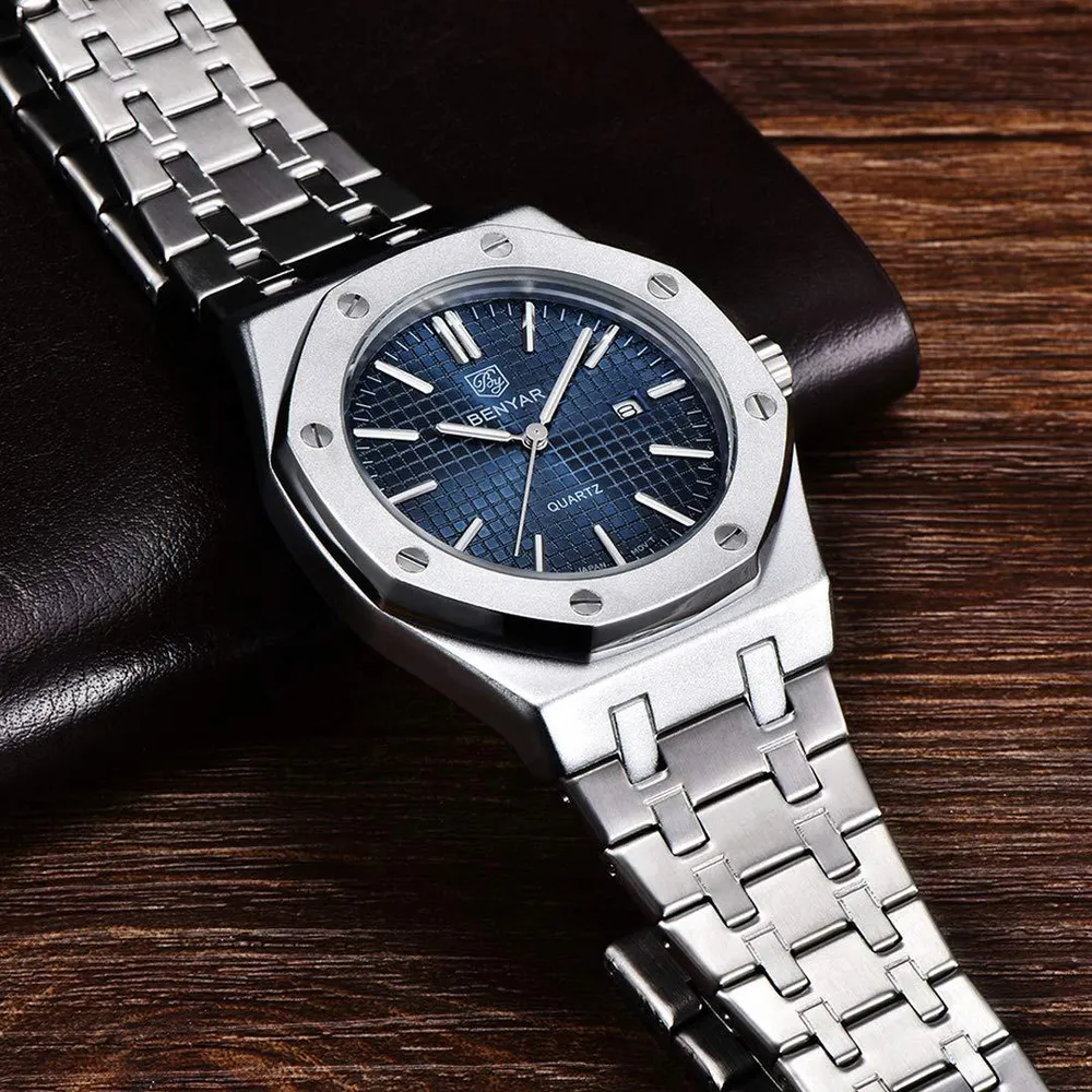 Benyar BY-5156 Silver-Blue, фото 4