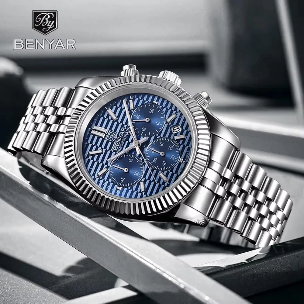 Benyar BY-S001 Silver-Blue, фото 2