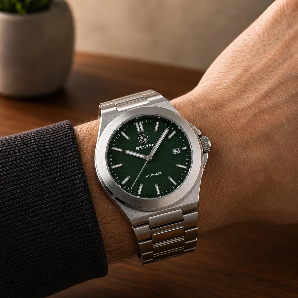 Benyar BY-5219 Silver-Green, фото 3