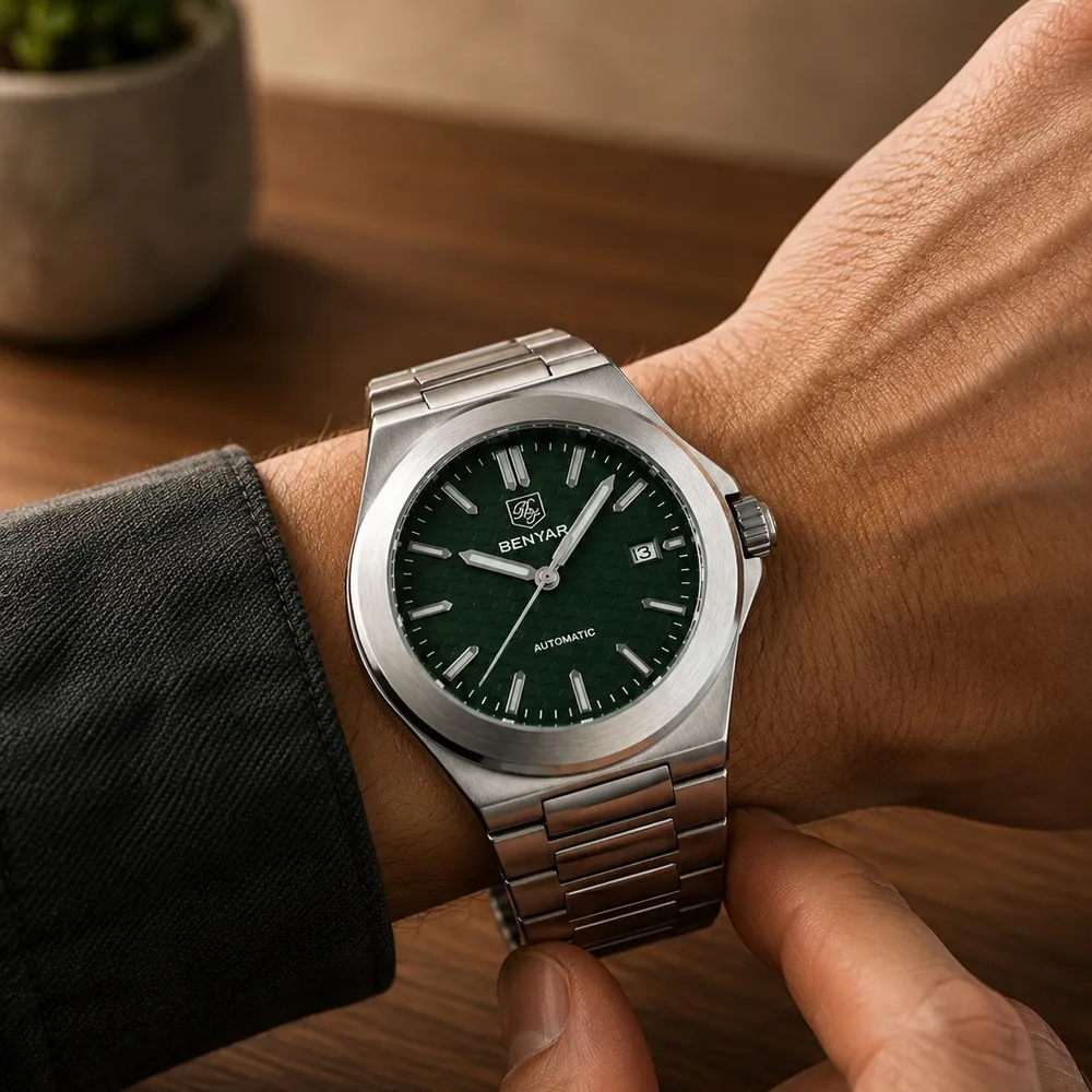 Benyar BY-5219 Silver-Green, фото 5