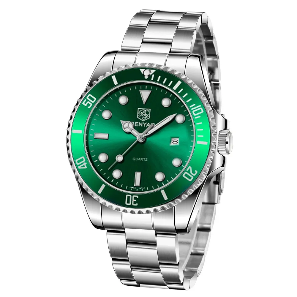 Benyar Чоловічий наручний годинник Benyar BY-5223 Silver-Green