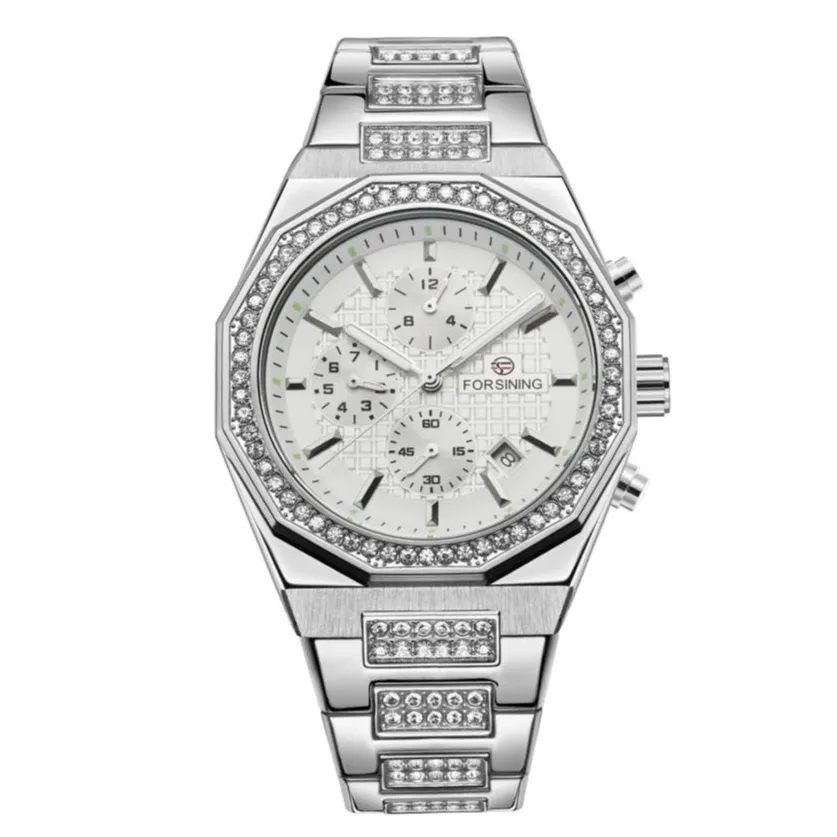 Forsining 8314 Silver-White Steel