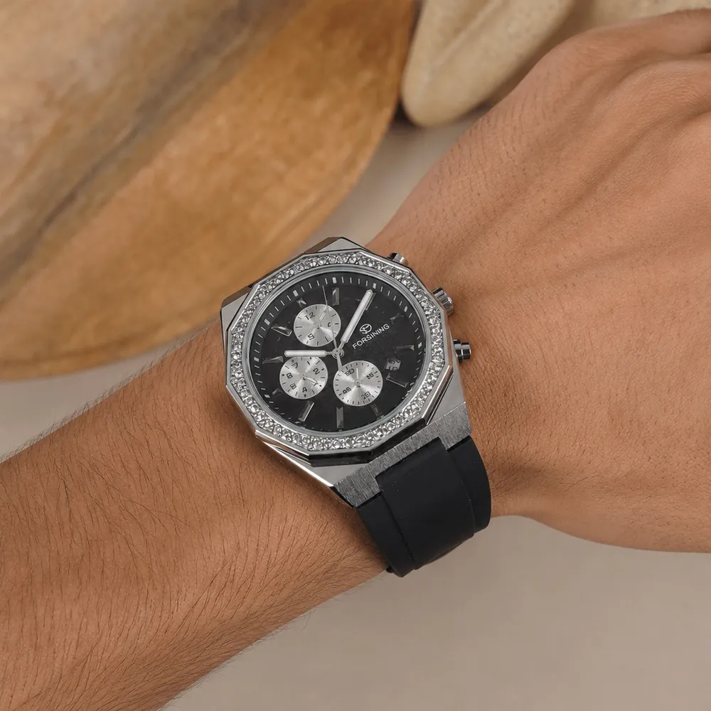 Forsining 8314 Black-Silver, фото 2