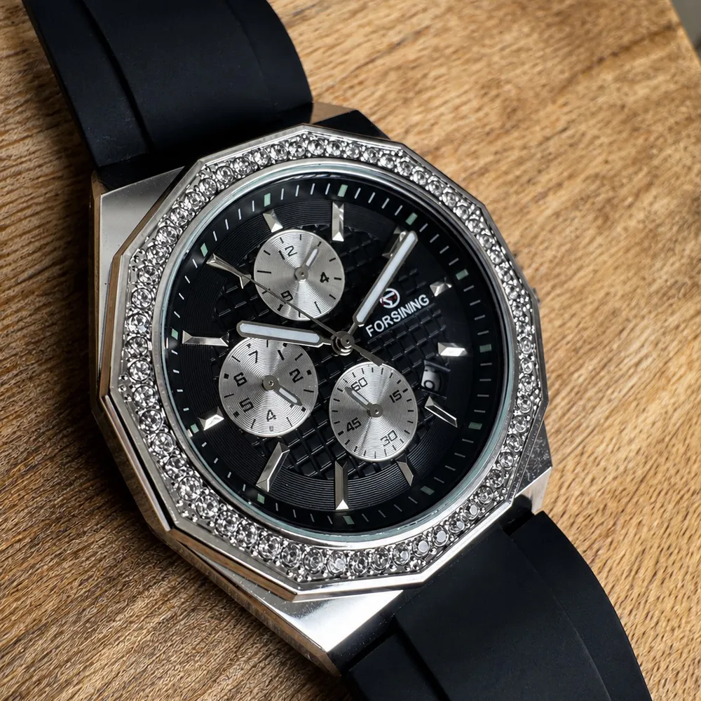 Forsining 8314 Black-Silver, фото 3