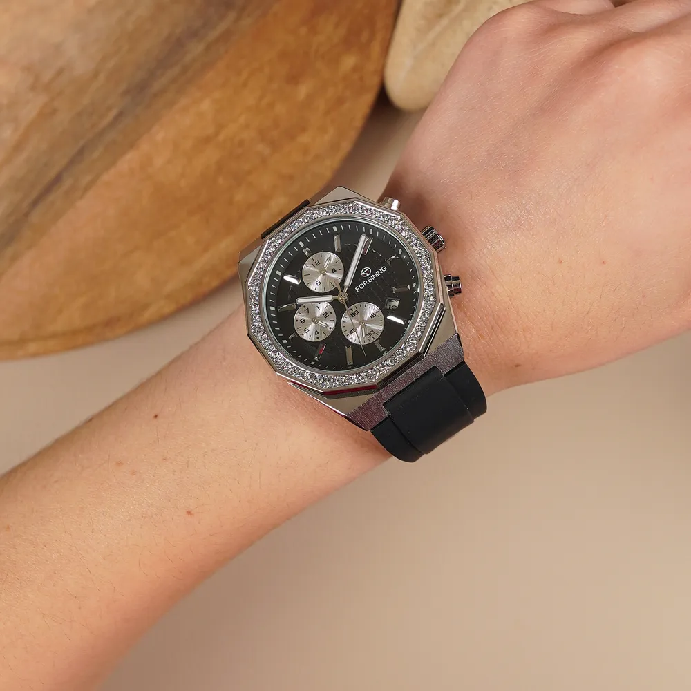 Forsining 8314 Black-Silver, фото 4