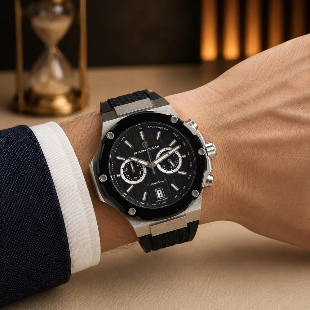 Pagani Design PD-YS032 Silver-Black-Black Rubber, фото 4