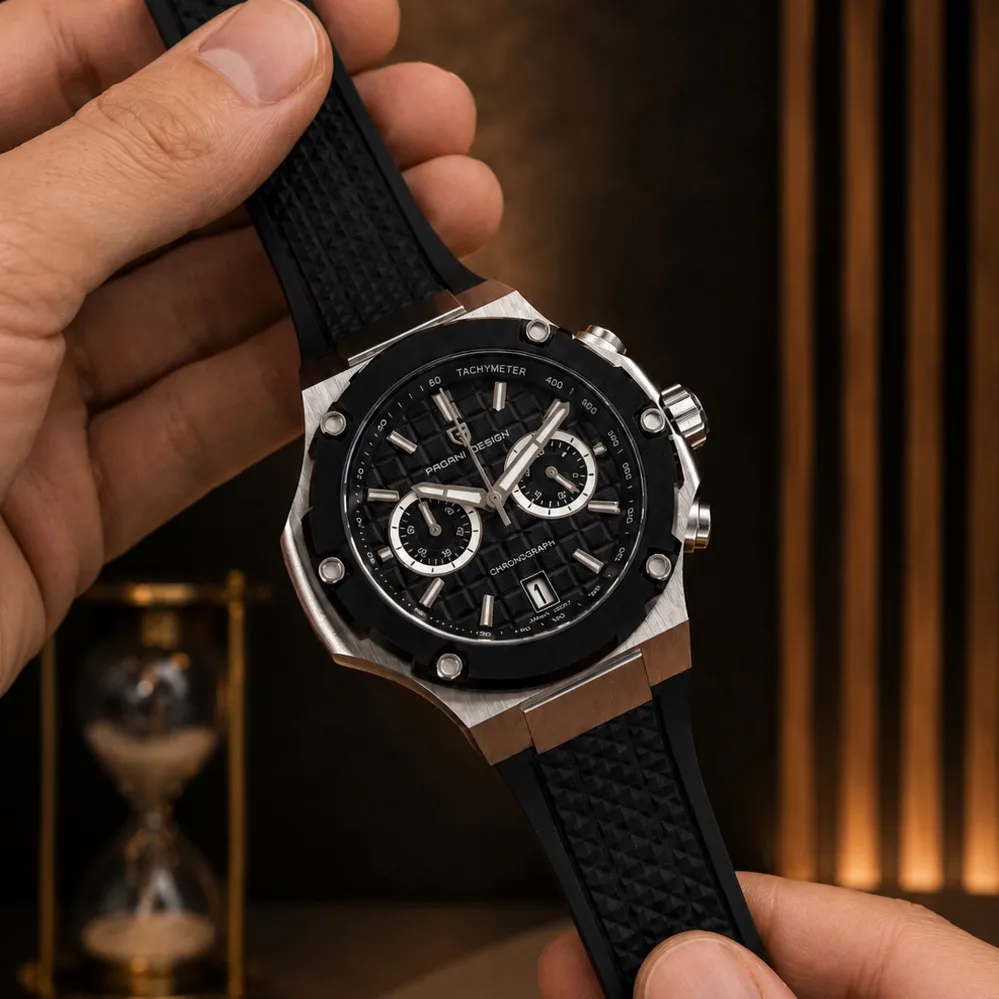 Pagani Design PD-YS032 Silver-Black-Black Rubber, фото 8