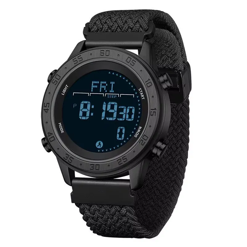 Sanda Тактичний чоловічий годинник Sanda 2218 Nylon All Black