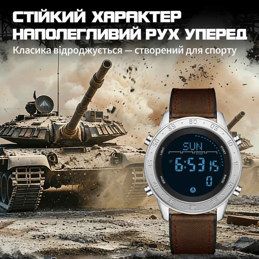 Sanda Тактичний чоловічий годинник Sanda 2218 Nylon All Black, фото 3